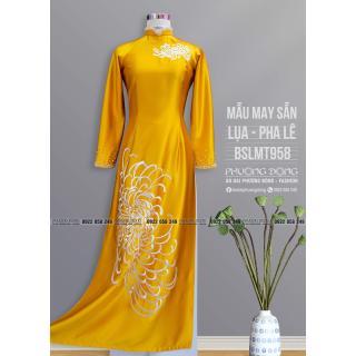 Áo Dài Bà Sui Lụa Thêu Kết Pha Lê BSLMT958